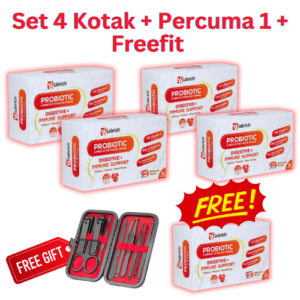 Set 4 Kotak + Percuma 1 Kotak + Freegift